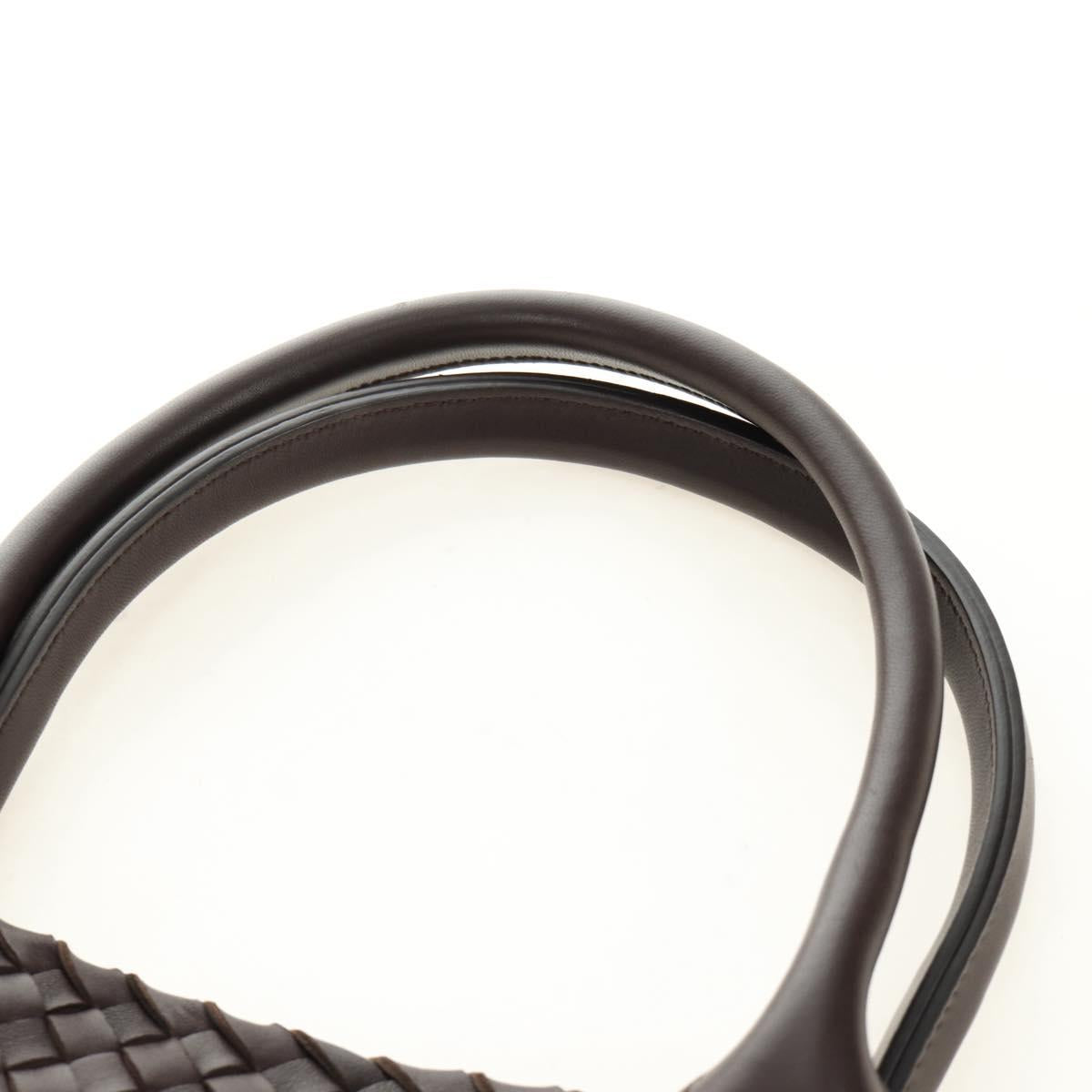 BOTTEGA VENETA INTRECCIATO Cabas PM Hand Bag Leather Brown 141498 Auth am11902SM