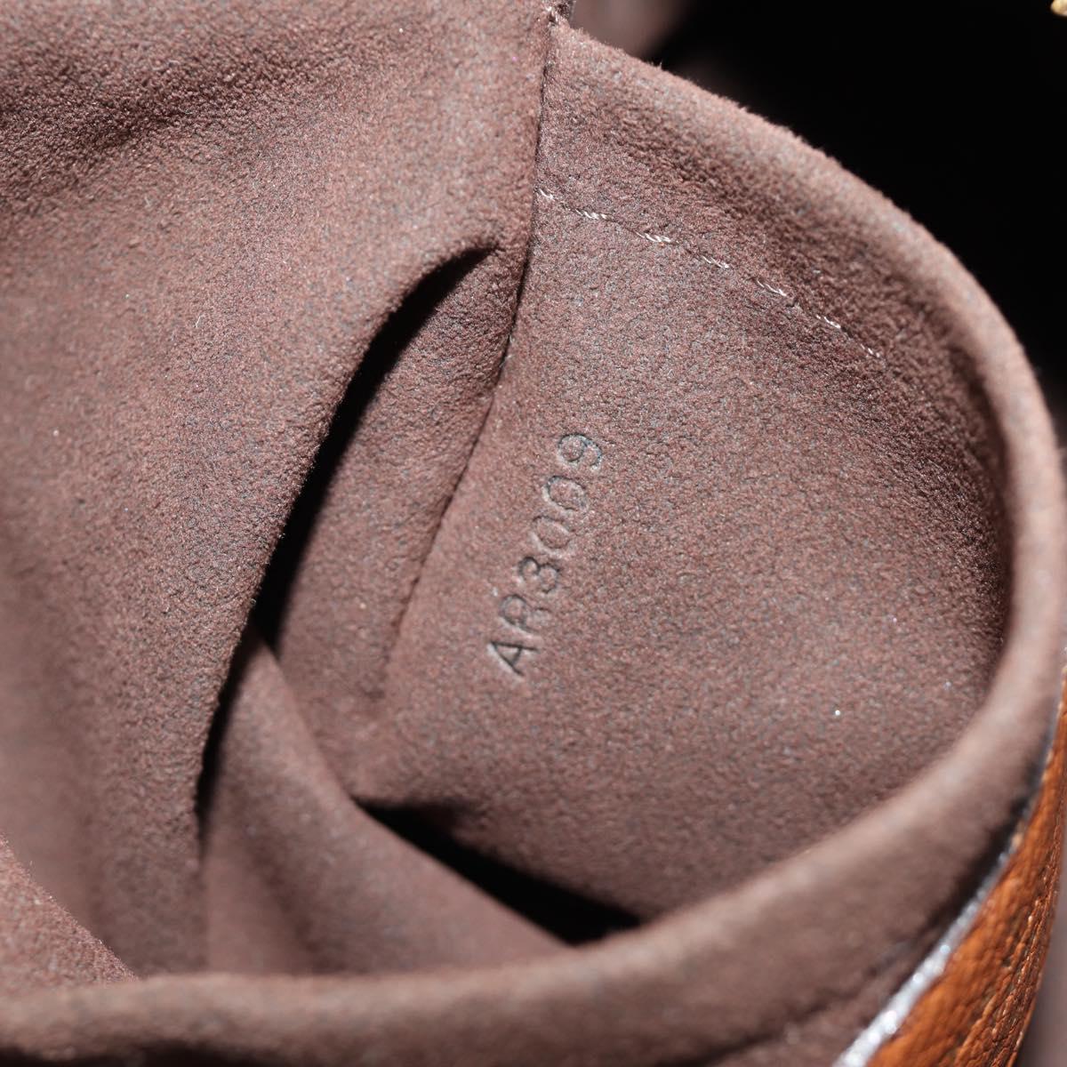 LOUIS VUITTON Mahina Runner PM Hand Bag Leather Brown M97052 LV Auth am11908V