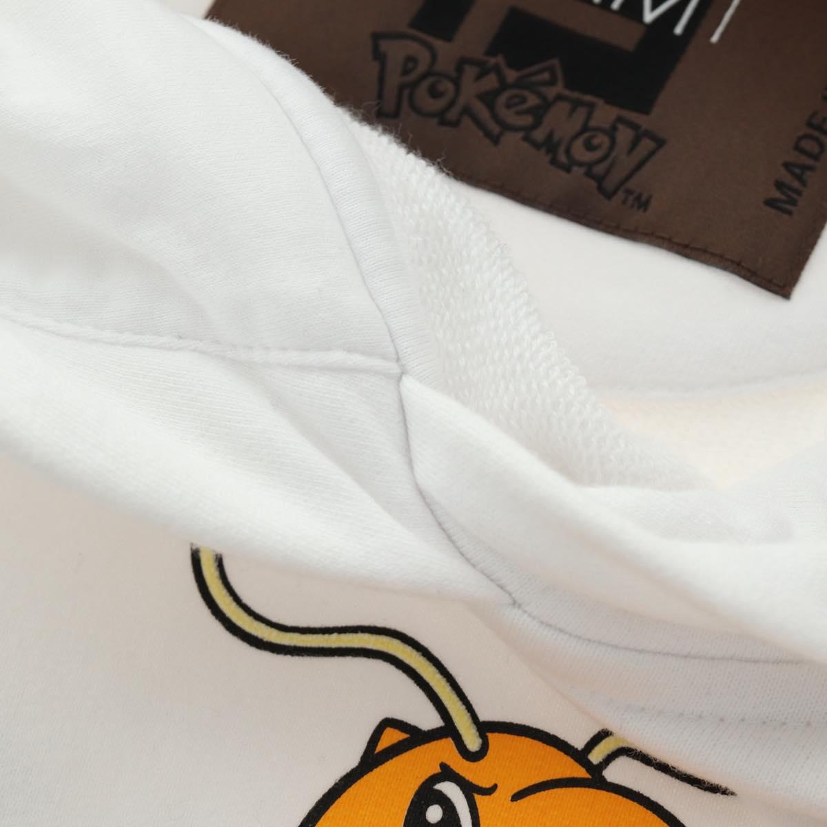FENDI FENDI x FRGMT x POKÉMON Hoodie Kairyu Cotton S White Auth am11910SM