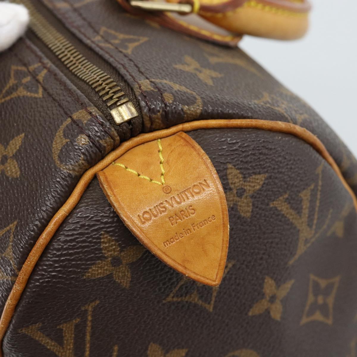 LOUIS VUITTON Monogram Speedy 25 Hand Bag M41528 LV Auth am11911A
