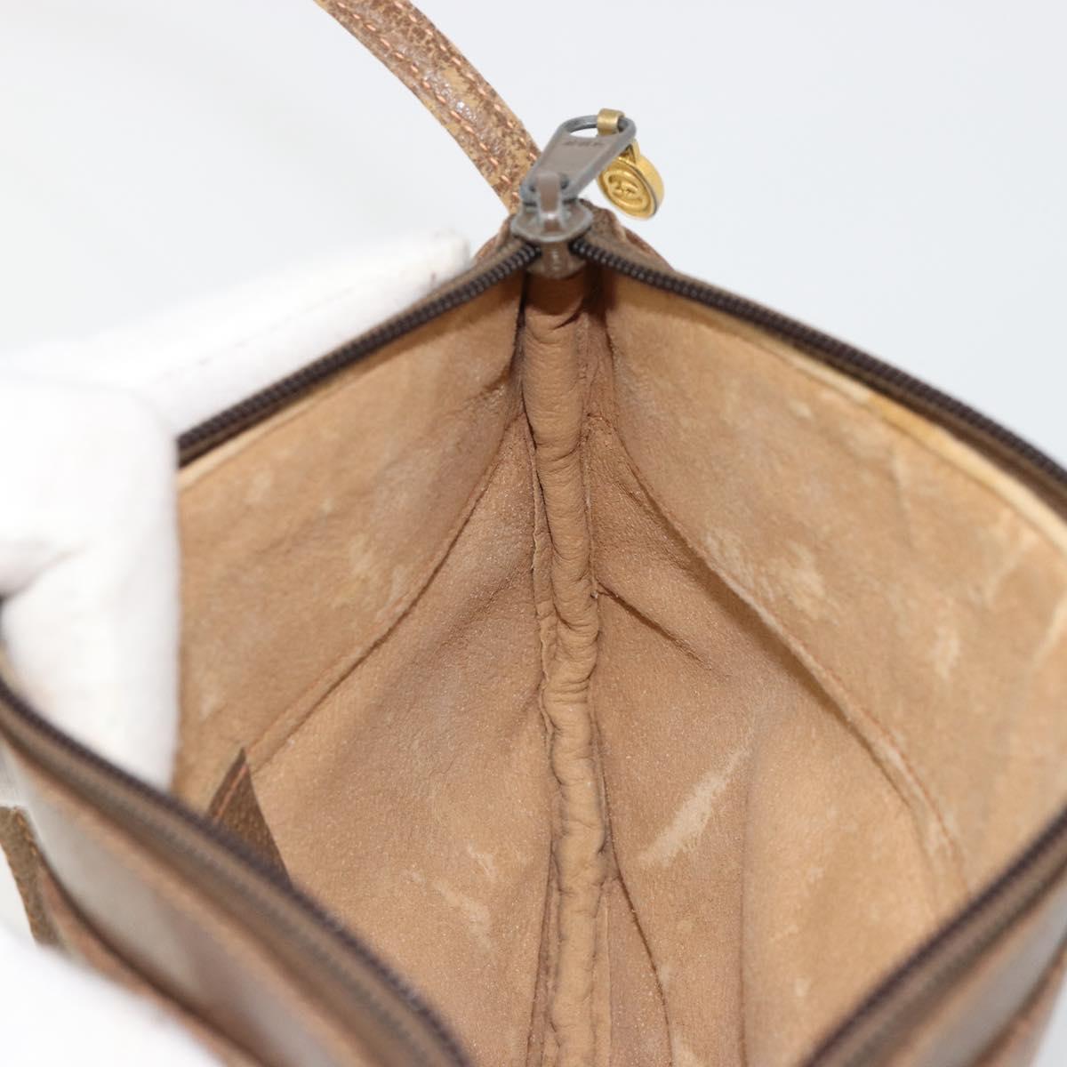 GUCCI GG Supreme Old Shoulder Bag PVC Beige Gold 378 02 020 Auth am11912