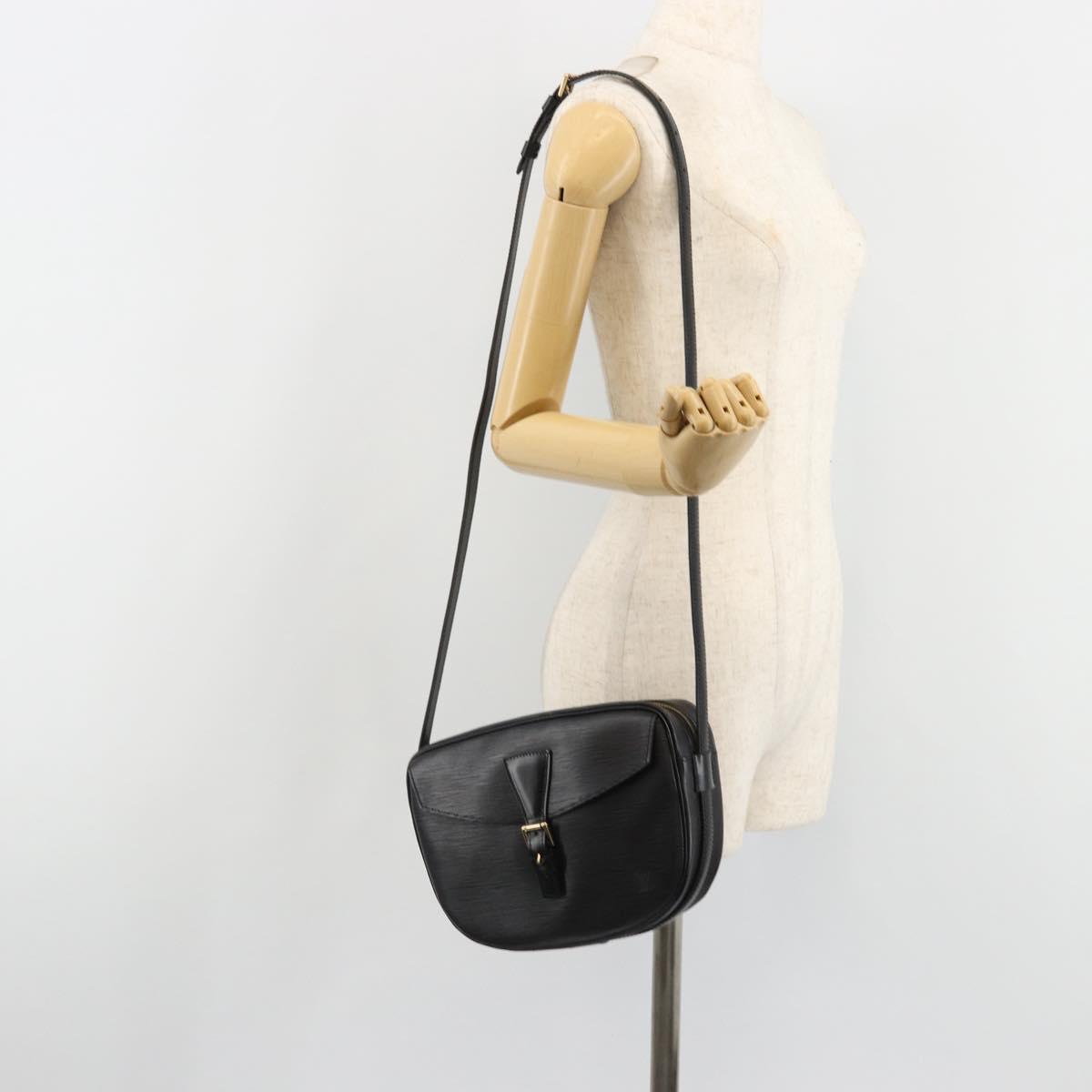 LOUIS VUITTON Epi Jeune Fille MM Shoulder Bag Black M52152 LV Auth am11913A