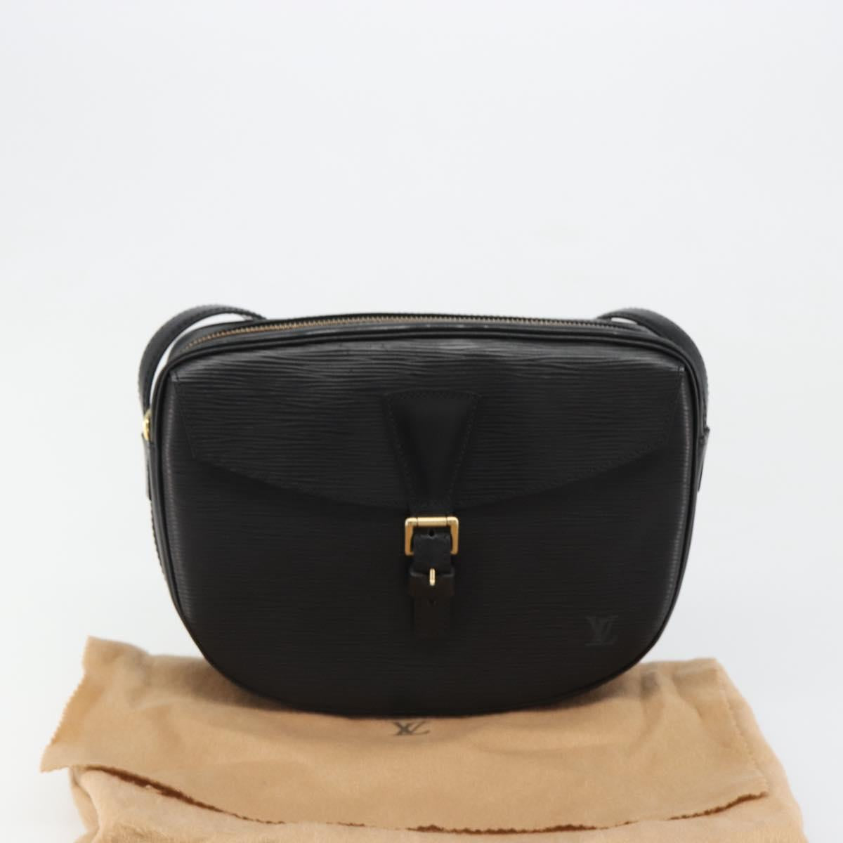 LOUIS VUITTON Epi Jeune Fille MM Shoulder Bag Black M52152 LV Auth am11913A