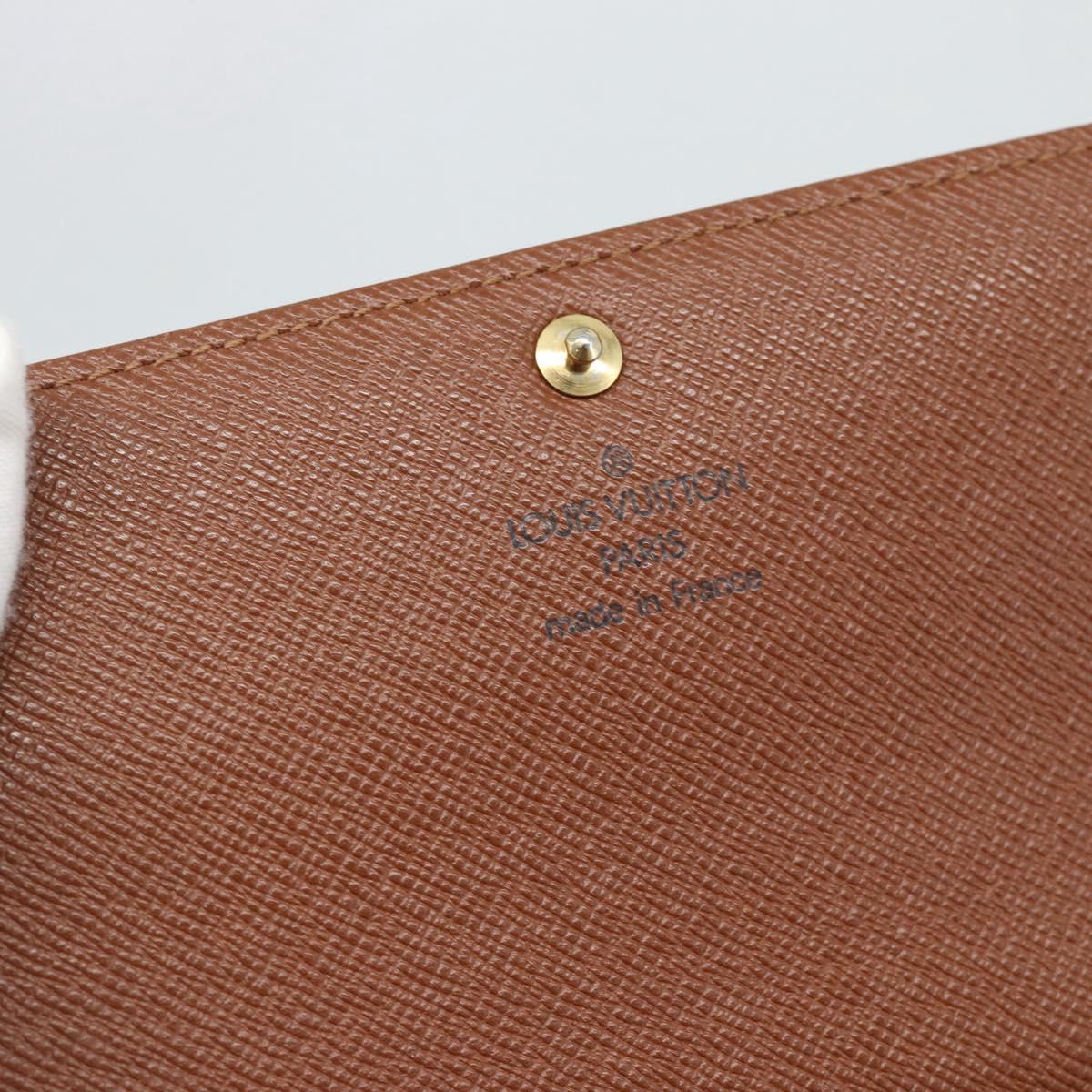 LOUIS VUITTON Monogram Portefeuille Sarah Long Wallet M61734 LV Auth am11915V