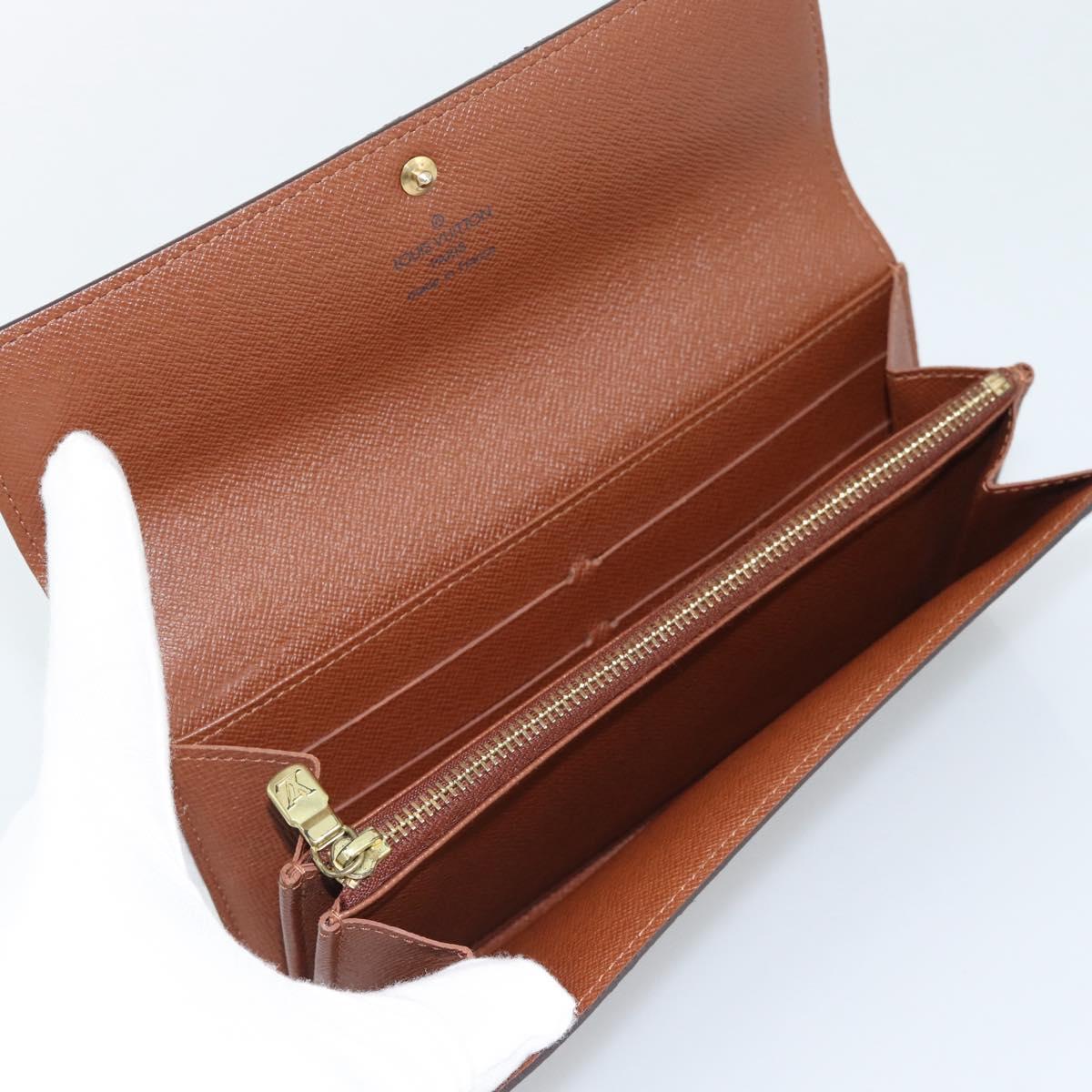 LOUIS VUITTON Monogram Portefeuille Sarah Long Wallet M61734 LV Auth am11915V