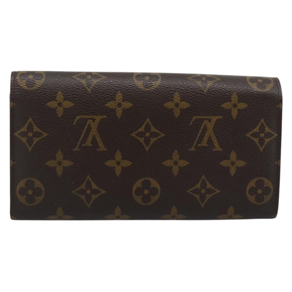 LOUIS VUITTON Monogram Portefeuille Sarah Long Wallet M61734 LV Auth am11915V