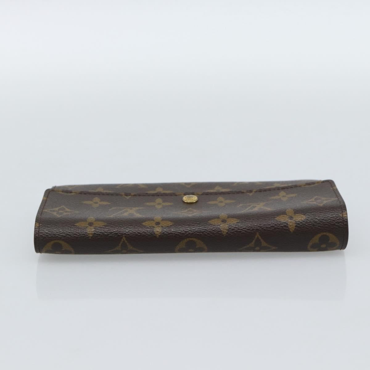 LOUIS VUITTON Monogram Portefeuille Sarah Long Wallet M61734 LV Auth am11915V