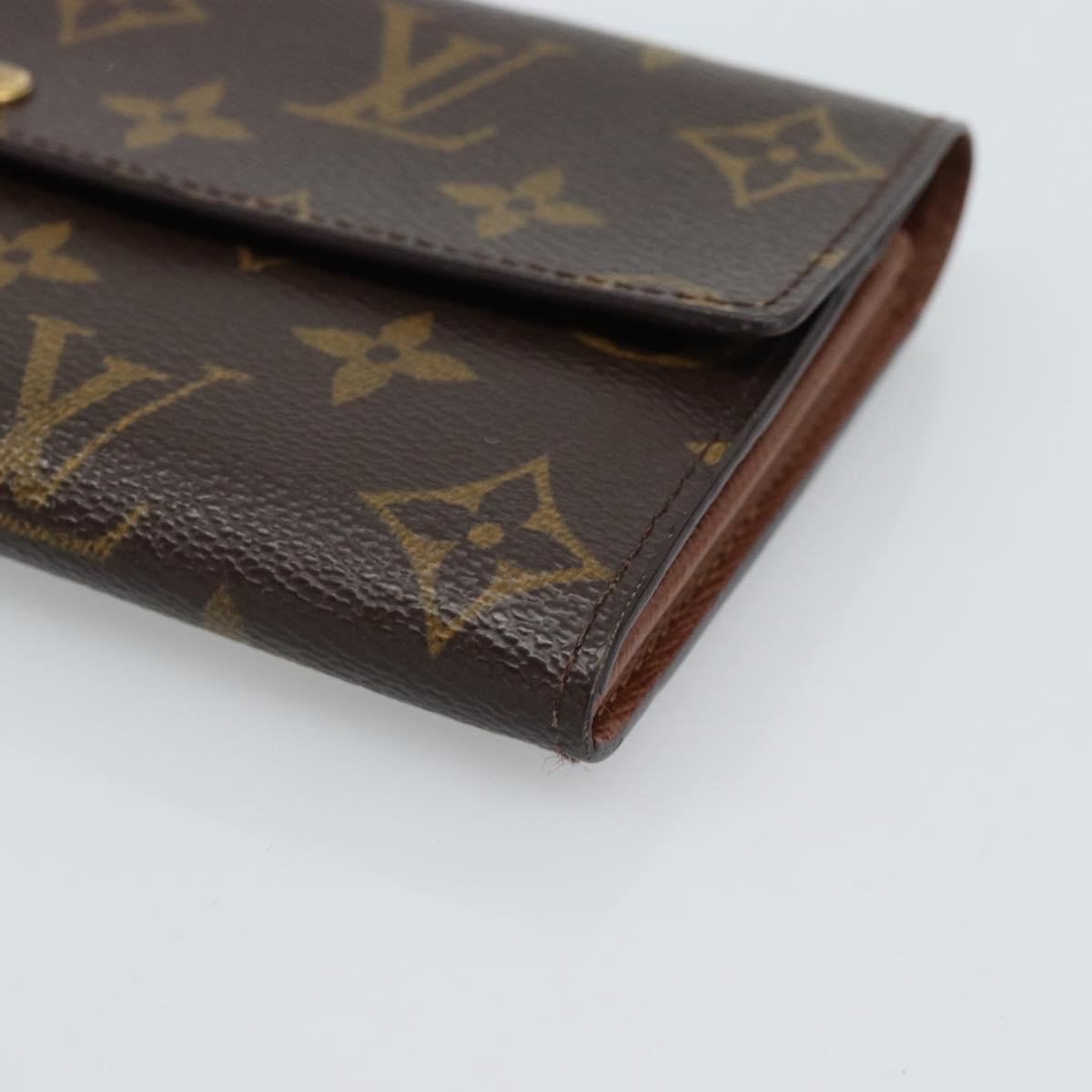LOUIS VUITTON Monogram Portefeuille Sarah Long Wallet M61734 LV Auth am11915V