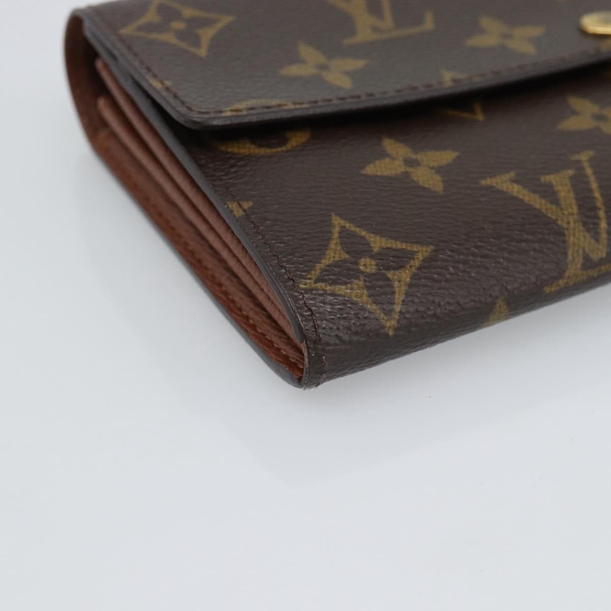 LOUIS VUITTON Monogram Portefeuille Sarah Long Wallet M61734 LV Auth am11915V