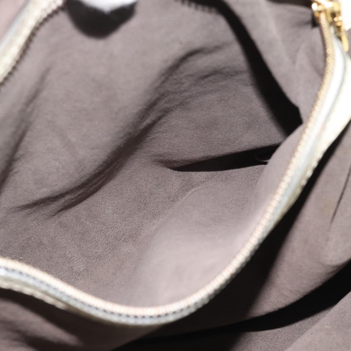 LOUIS VUITTON Punching Mahina XL Tote Bag Leather Beige M93978 LV Auth am11926V