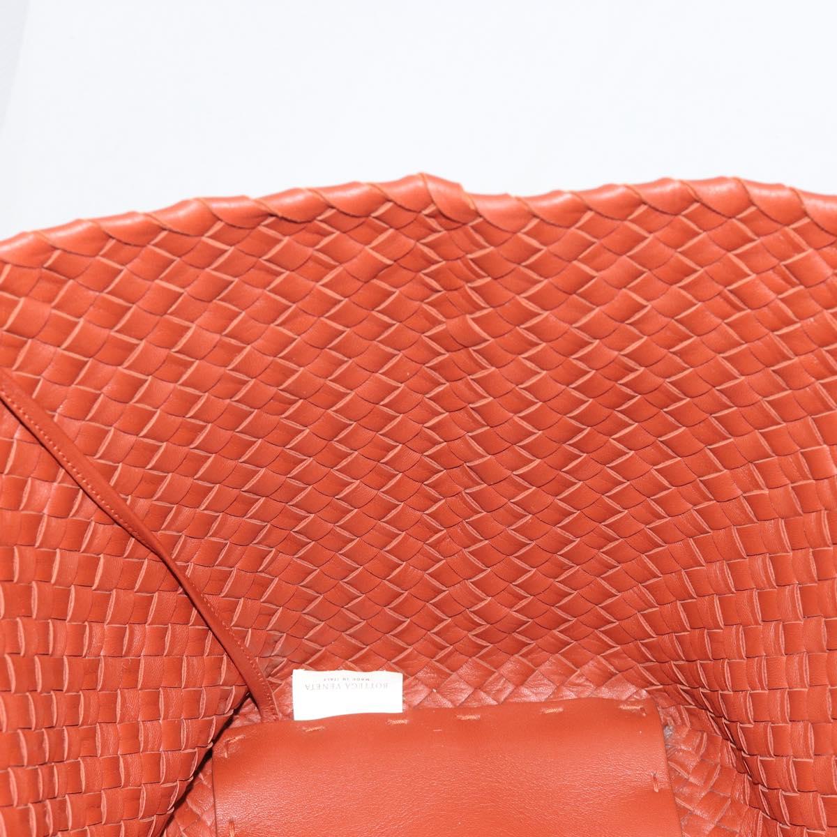BOTTEGA VENETA INTRECCIATO Cabas MM Tote Bag Leather Brown 115664 Auth am11943SM