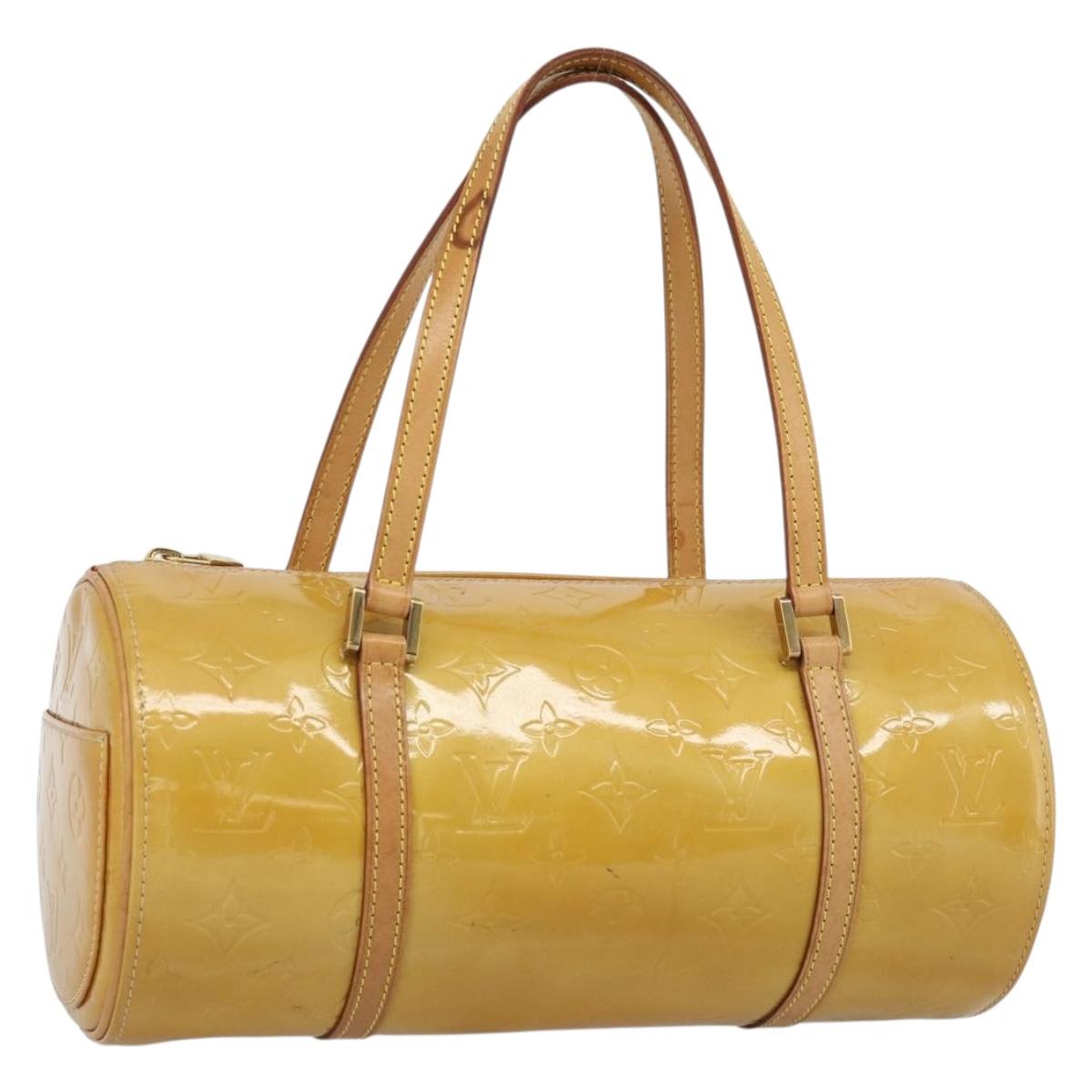 LOUIS VUITTON Monogram Vernis Bedford Hand Bag Beige M91006 LV Auth am11944A