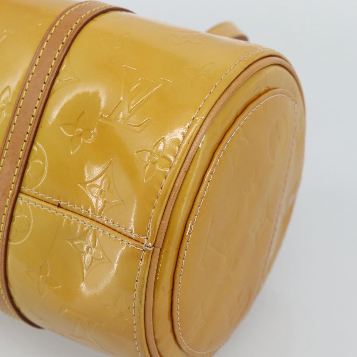 LOUIS VUITTON Monogram Vernis Bedford Hand Bag Beige M91006 LV Auth am11944A