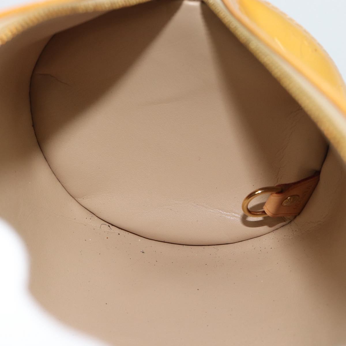 LOUIS VUITTON Monogram Vernis Bedford Hand Bag Beige M91006 LV Auth am11944A