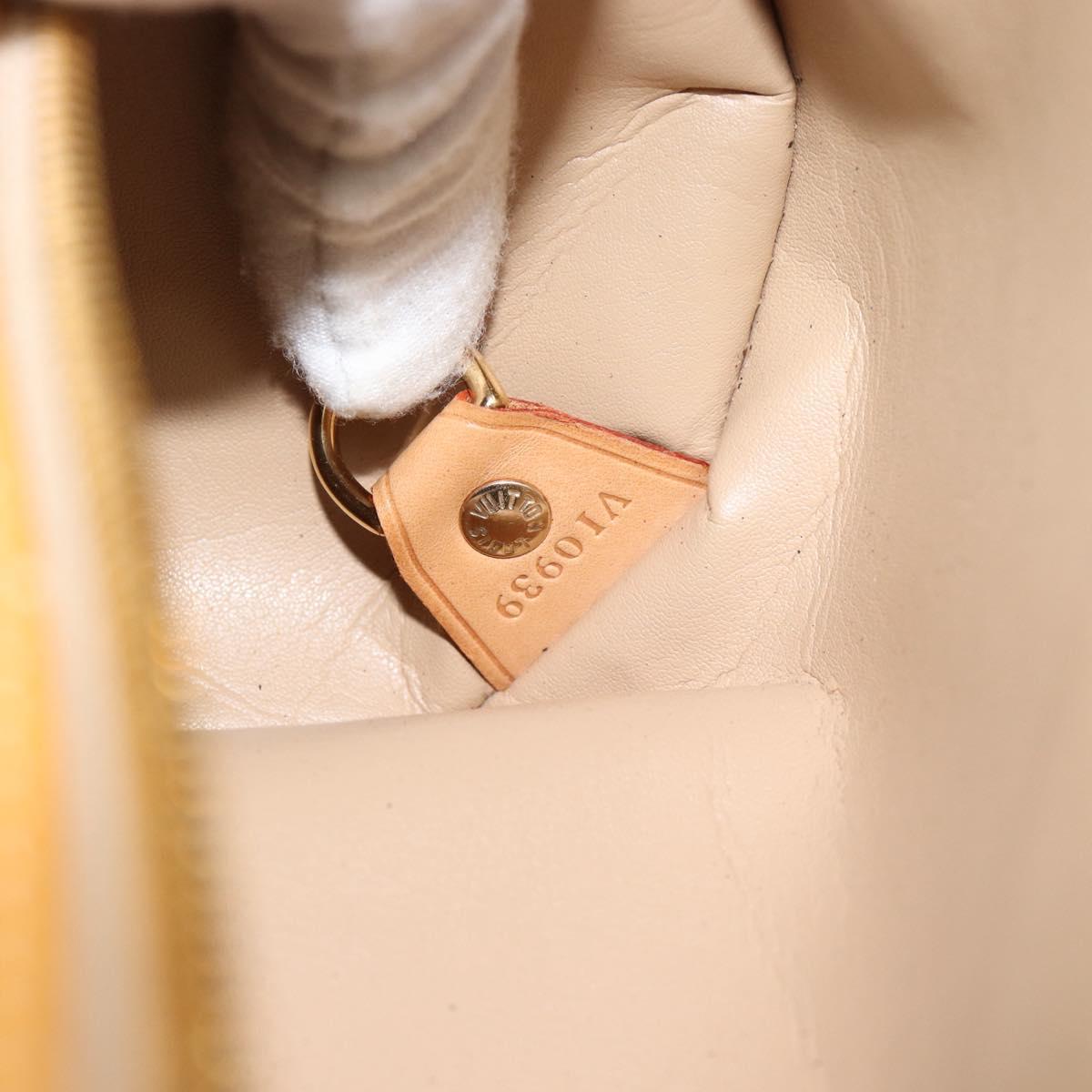 LOUIS VUITTON Monogram Vernis Bedford Hand Bag Beige M91006 LV Auth am11944A