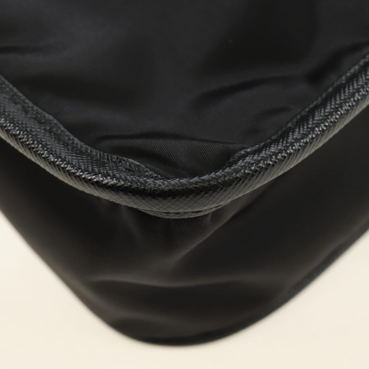 PRADA Shoulder Bag Nylon Black Silver Auth am11956SAM
