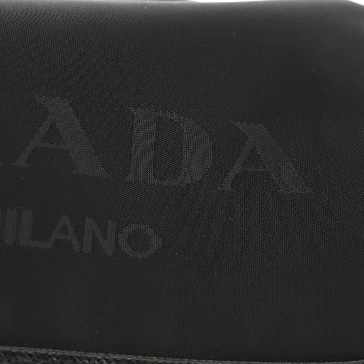 PRADA Shoulder Bag Nylon Black Silver Auth am11956SAM