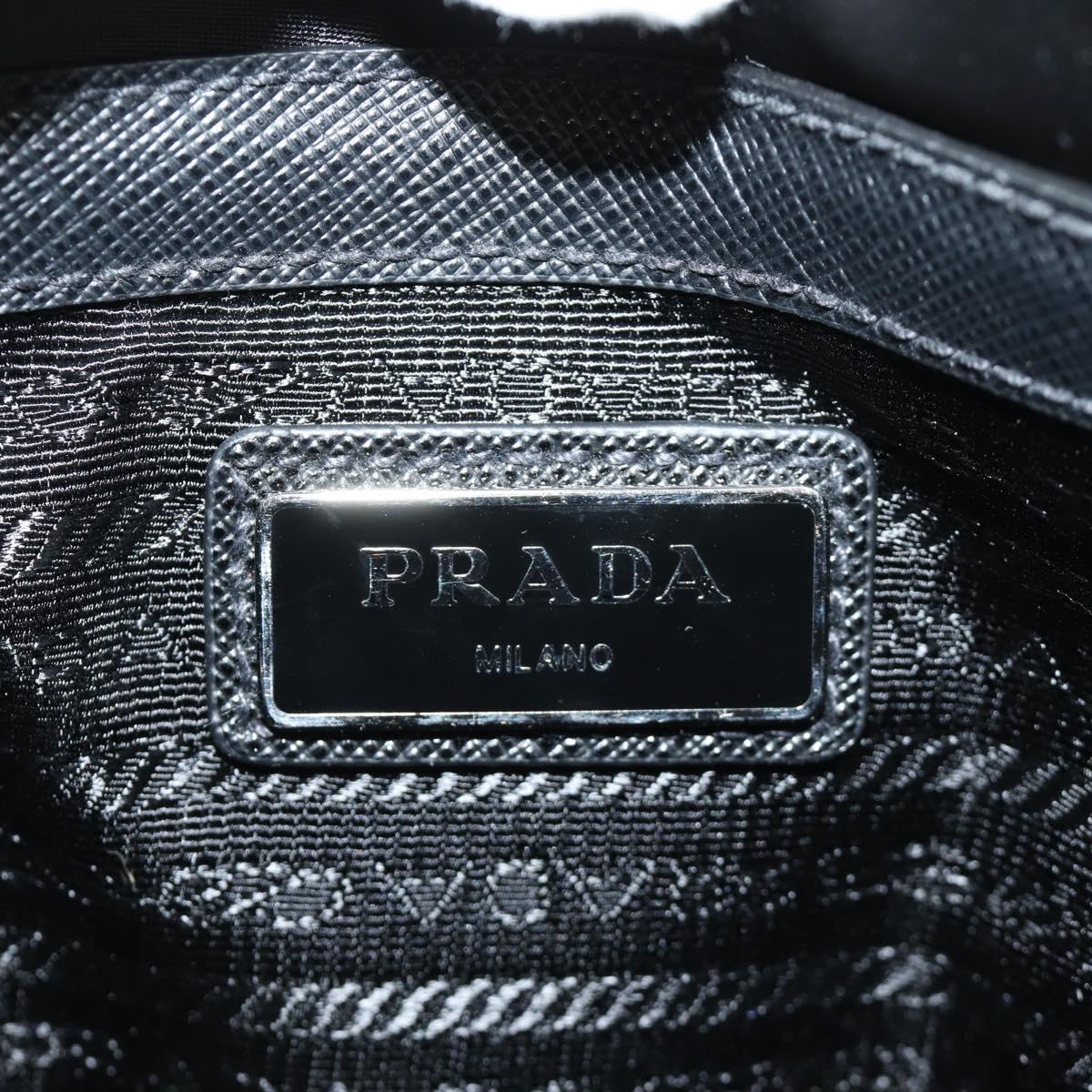 PRADA Shoulder Bag Nylon Black Silver Auth am11956SAM