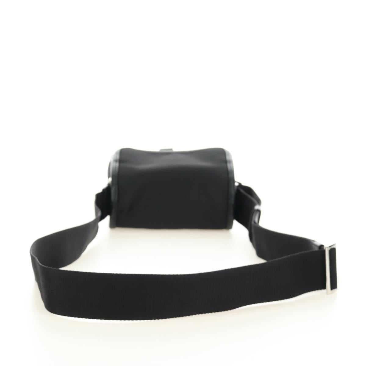 PRADA Shoulder Bag Nylon Black Silver Auth am11956SAM