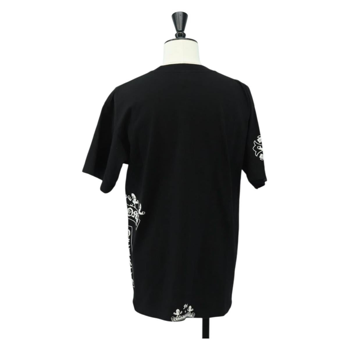 Chrome Hearts Short-sleeved T-shirt cotton L Black Auth am11960M
