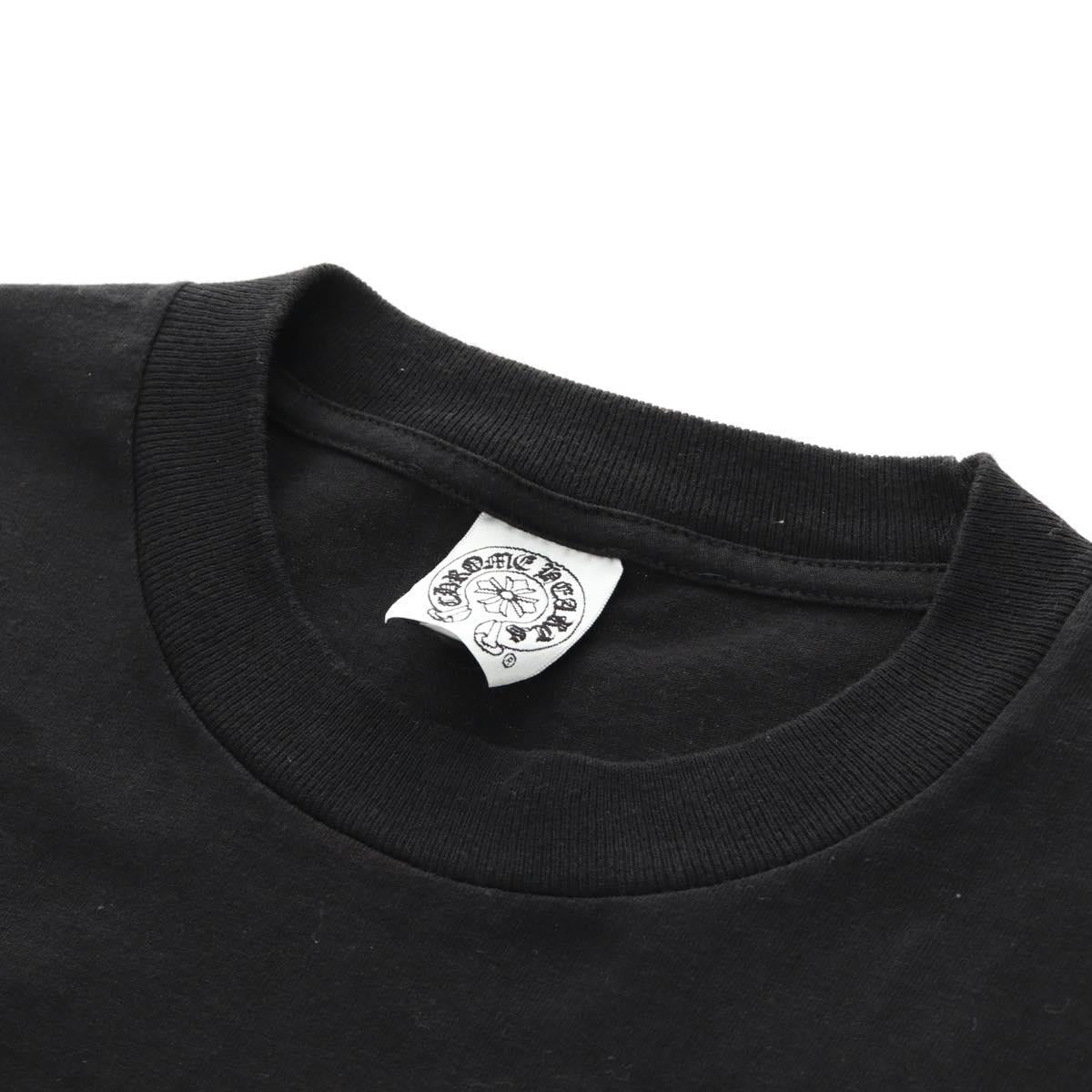 Chrome Hearts Short-sleeved T-shirt cotton L Black Auth am11960M