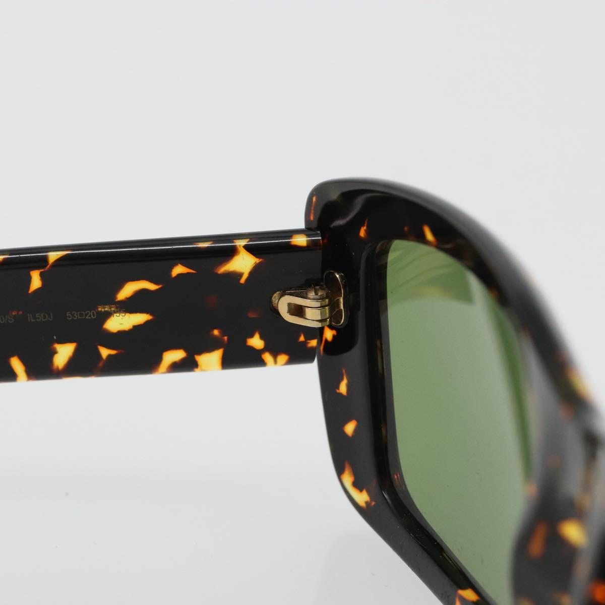 SAINT LAURENT Sunglasses Plastic Brown Gold Auth am11969A