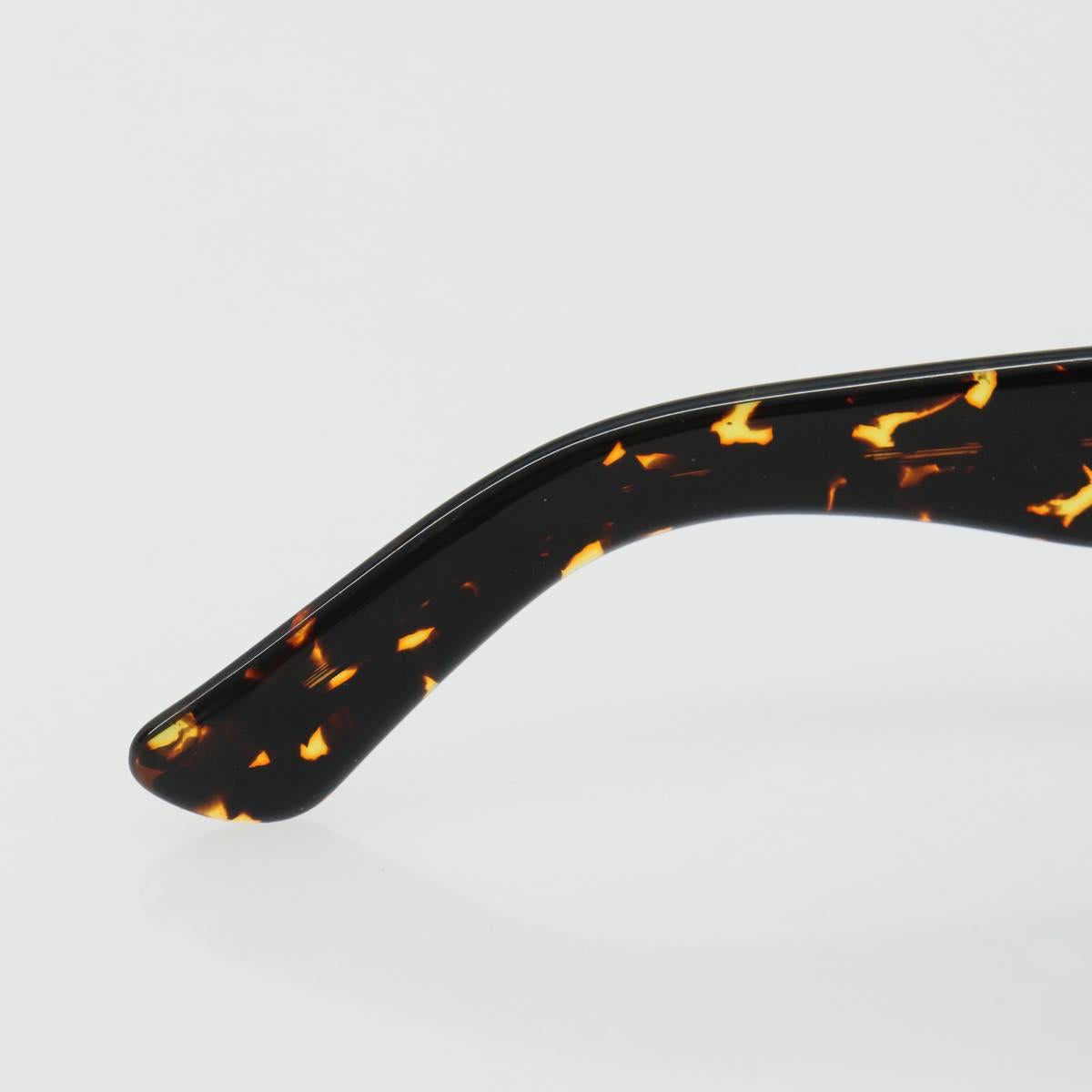 SAINT LAURENT Sunglasses Plastic Brown Gold Auth am11969A