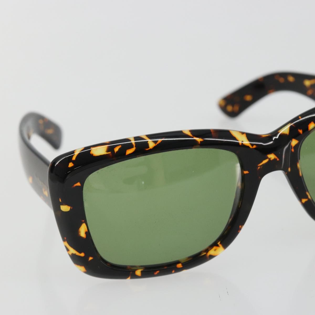 SAINT LAURENT Sunglasses Plastic Brown Gold Auth am11969A