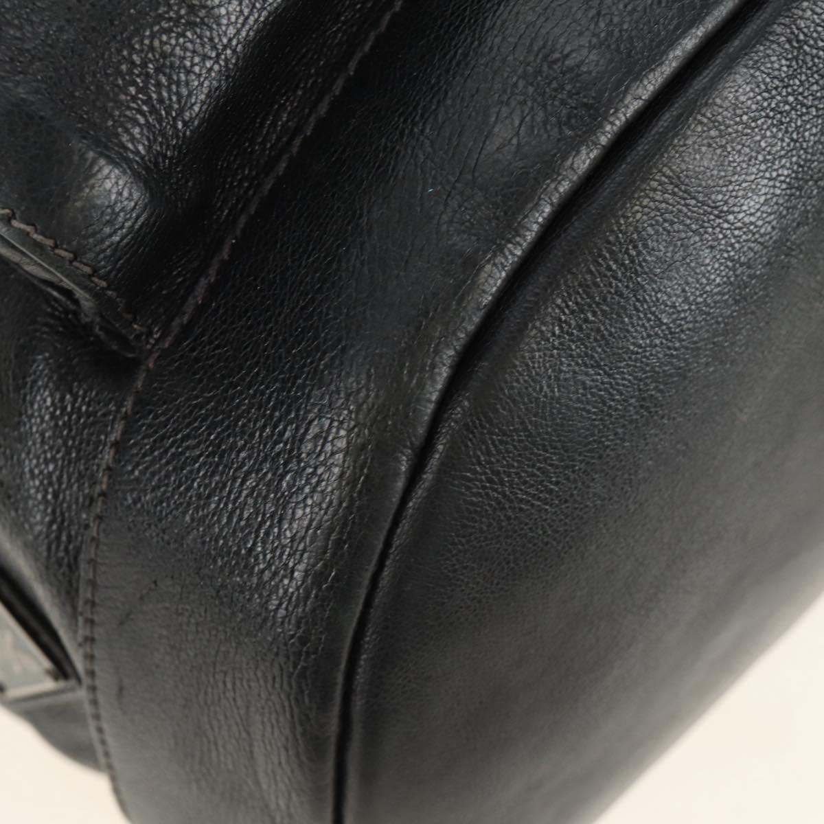 PRADA Backpack Leather Black VZ0053 Auth am11989V
