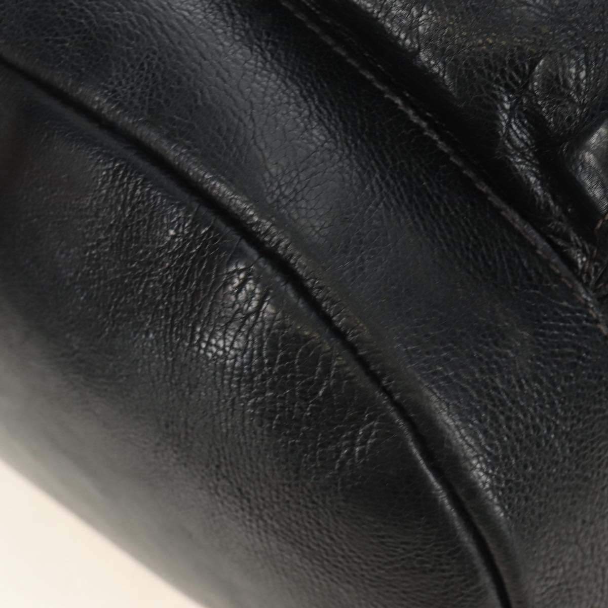 PRADA Backpack Leather Black VZ0053 Auth am11989V