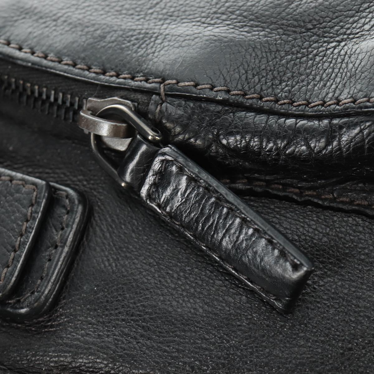 PRADA Backpack Leather Black VZ0053 Auth am11989V