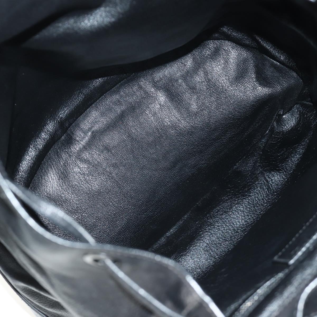 PRADA Backpack Leather Black VZ0053 Auth am11989V
