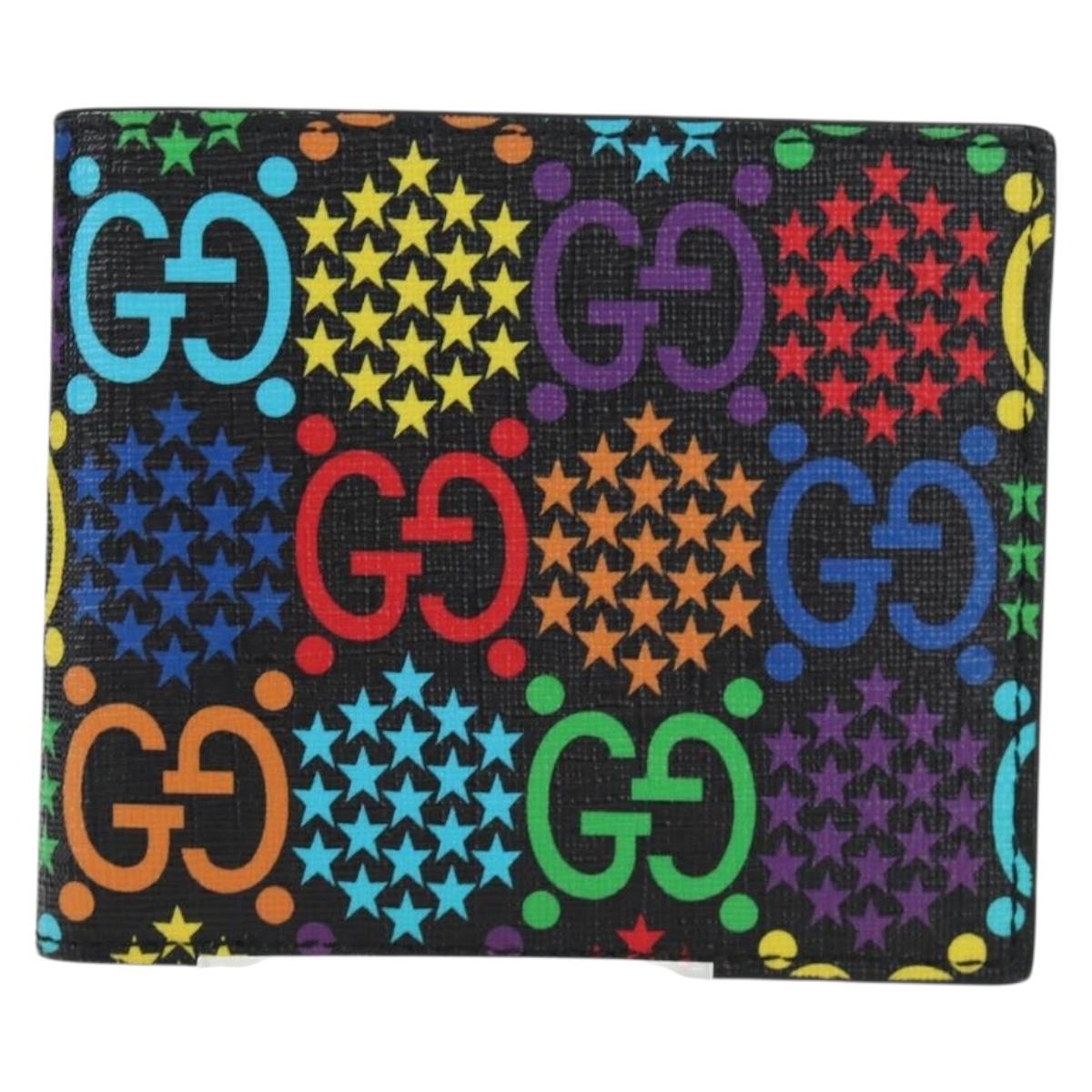 GUCCI GG Psychedelic Wallet PVC Multicolor 601089 Auth am11997M