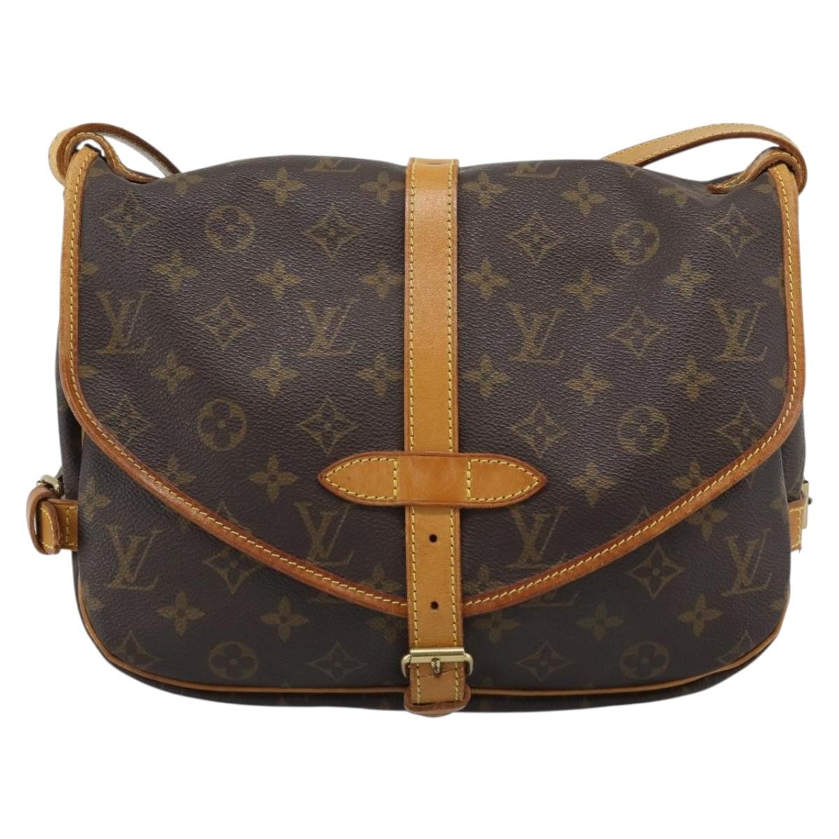 LOUIS VUITTON Monogram Saumur 30 Shoulder Bag M42256 LV Auth am11998A