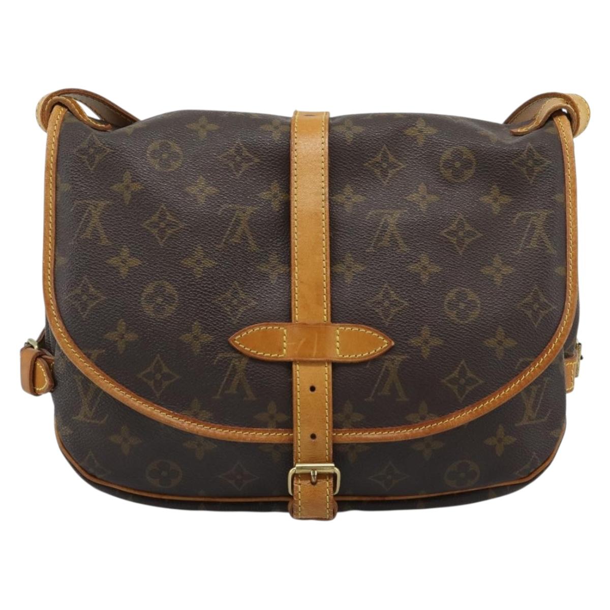 LOUIS VUITTON Monogram Saumur 30 Shoulder Bag M42256 LV Auth am11998A