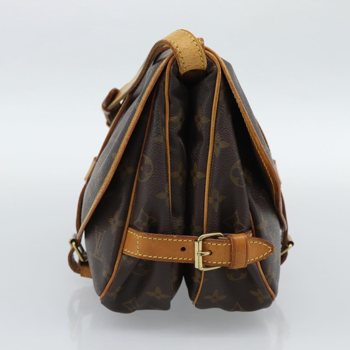 LOUIS VUITTON Monogram Saumur 30 Shoulder Bag M42256 LV Auth am11998A