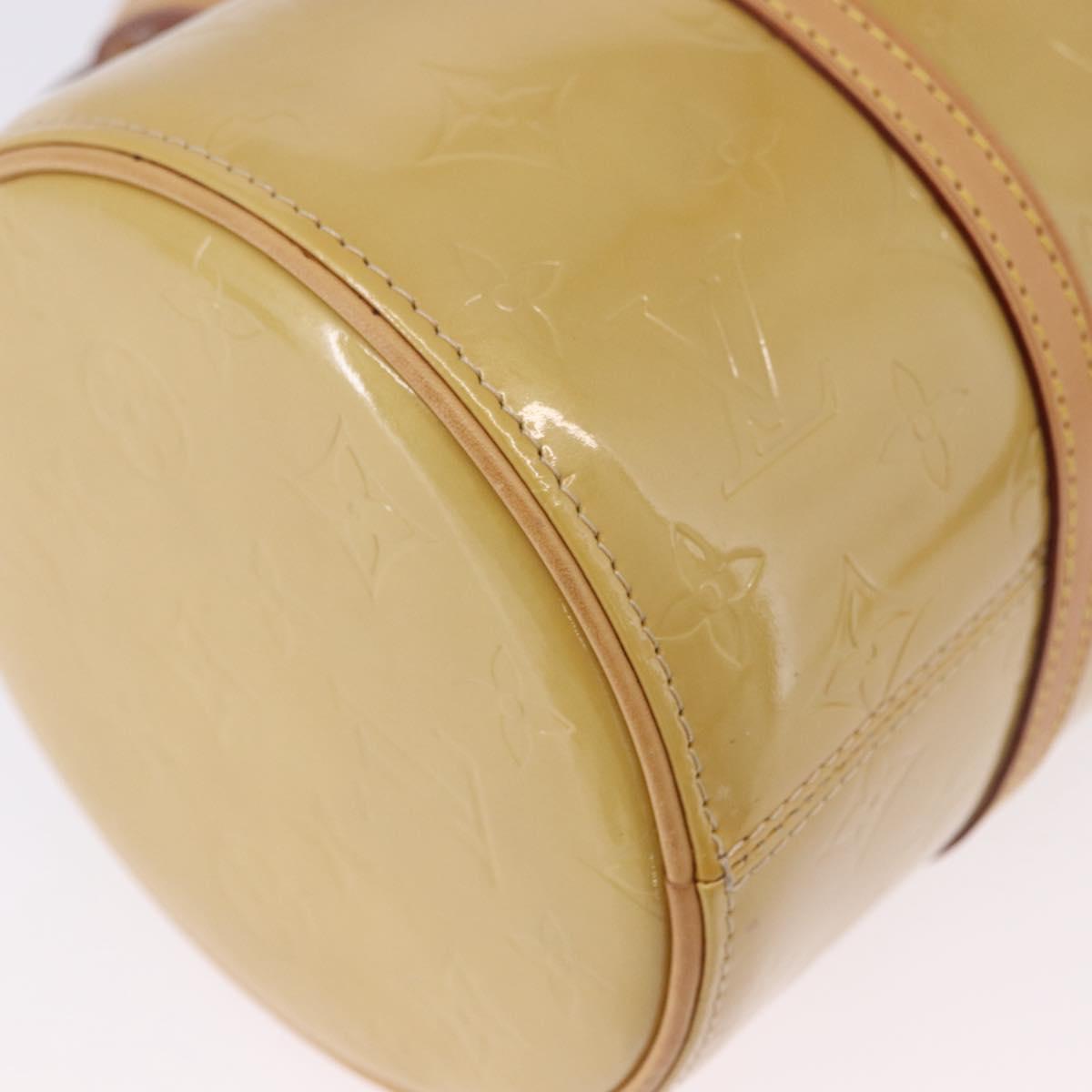 LOUIS VUITTON Monogram Vernis Bedford Hand Bag Beige M91006 LV Auth am12001V