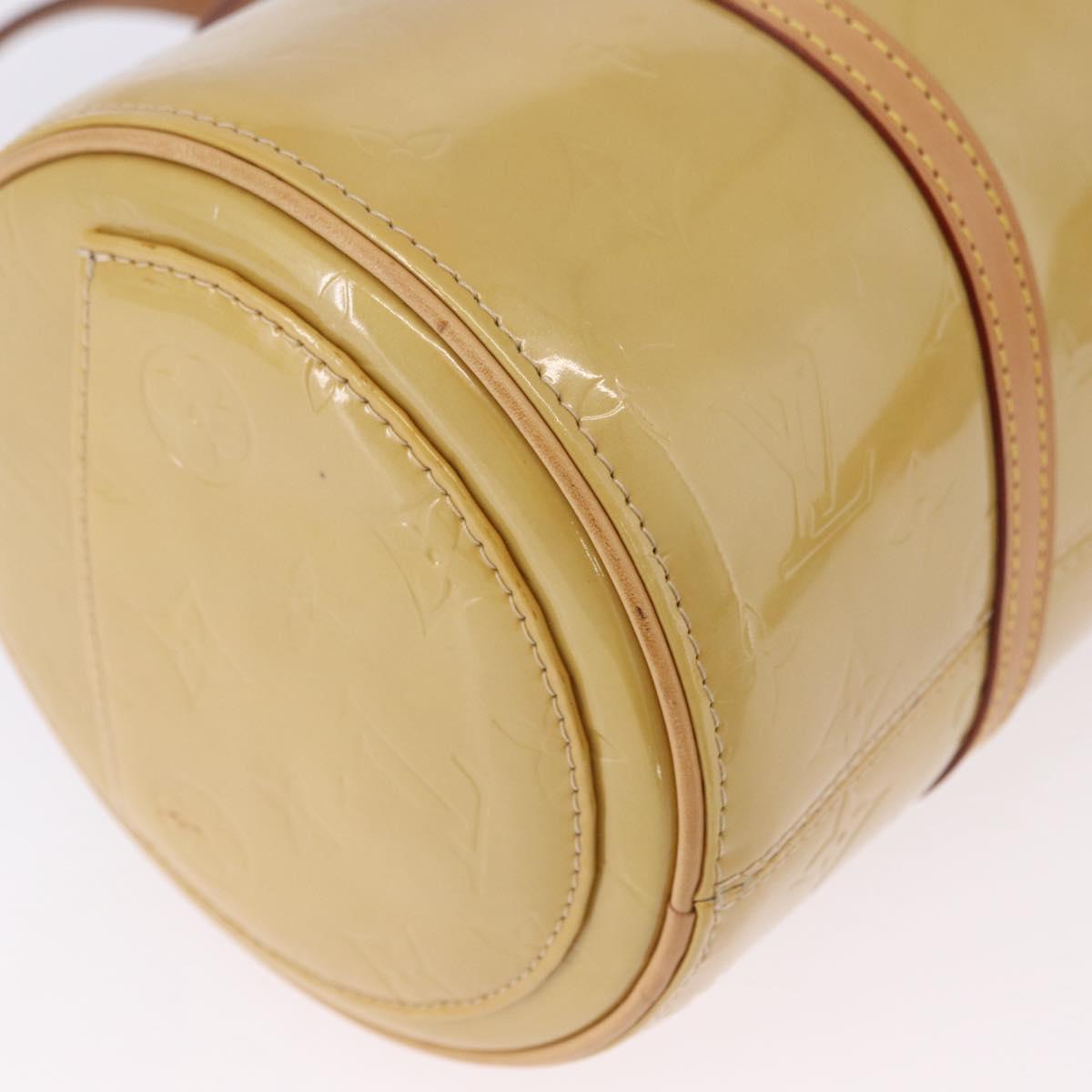 LOUIS VUITTON Monogram Vernis Bedford Hand Bag Beige M91006 LV Auth am12001V