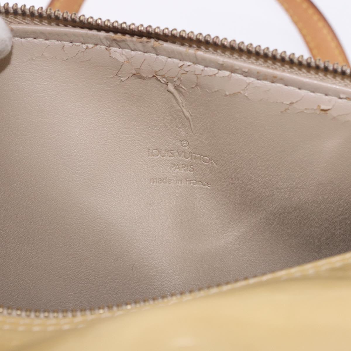 LOUIS VUITTON Monogram Vernis Bedford Hand Bag Beige M91006 LV Auth am12001V