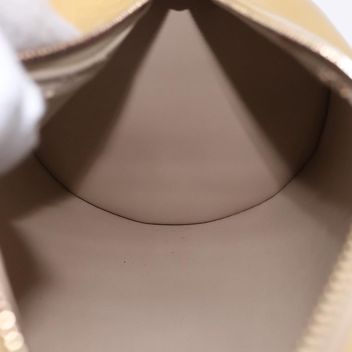 LOUIS VUITTON Monogram Vernis Bedford Hand Bag Beige M91006 LV Auth am12001V
