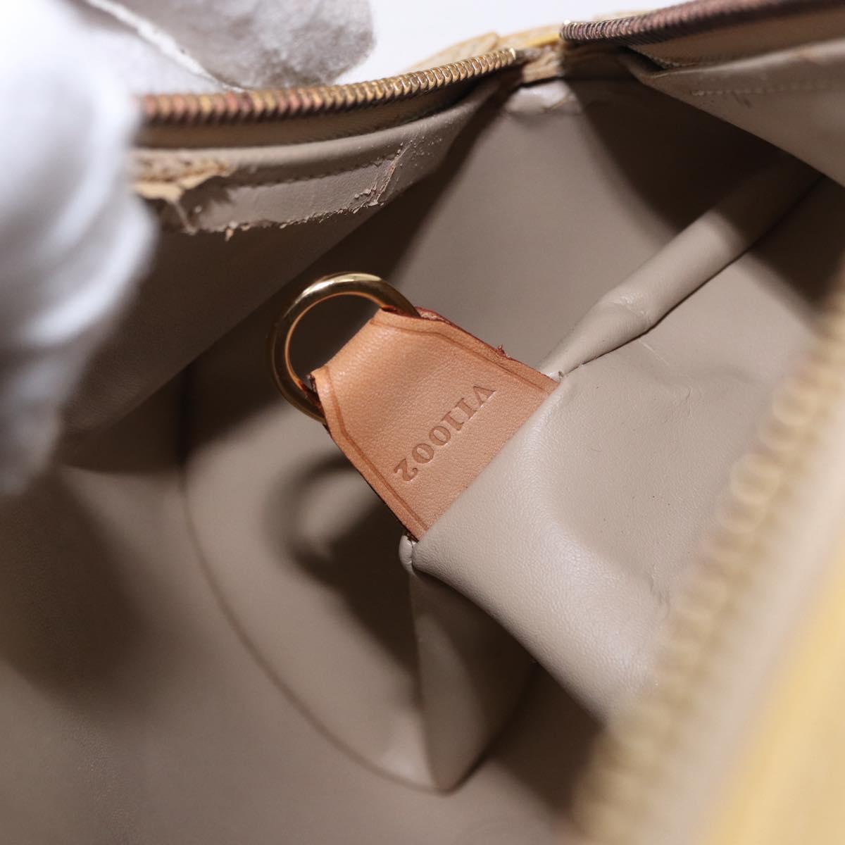 LOUIS VUITTON Monogram Vernis Bedford Hand Bag Beige M91006 LV Auth am12001V