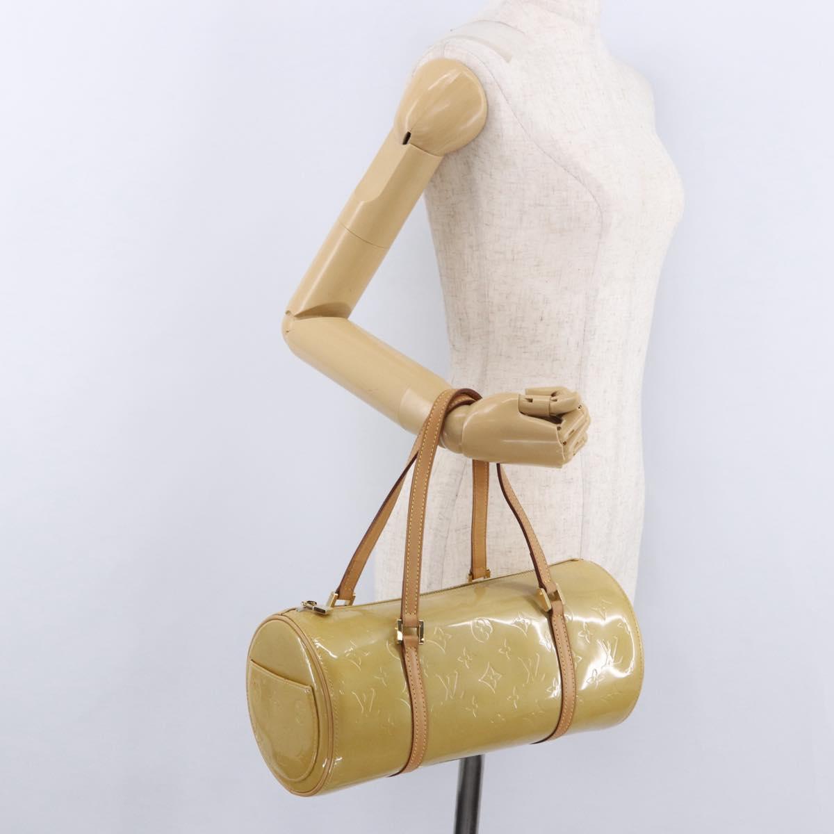 LOUIS VUITTON Monogram Vernis Bedford Hand Bag Beige M91006 LV Auth am12001V
