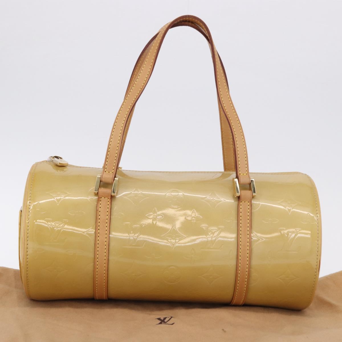 LOUIS VUITTON Monogram Vernis Bedford Hand Bag Beige M91006 LV Auth am12001V