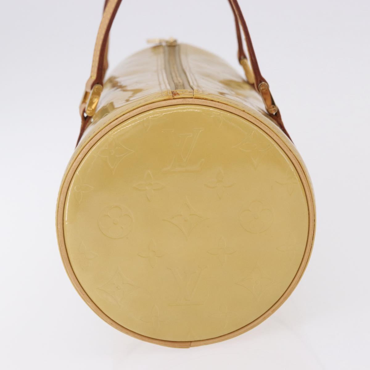 LOUIS VUITTON Monogram Vernis Bedford Hand Bag Beige M91006 LV Auth am12001V