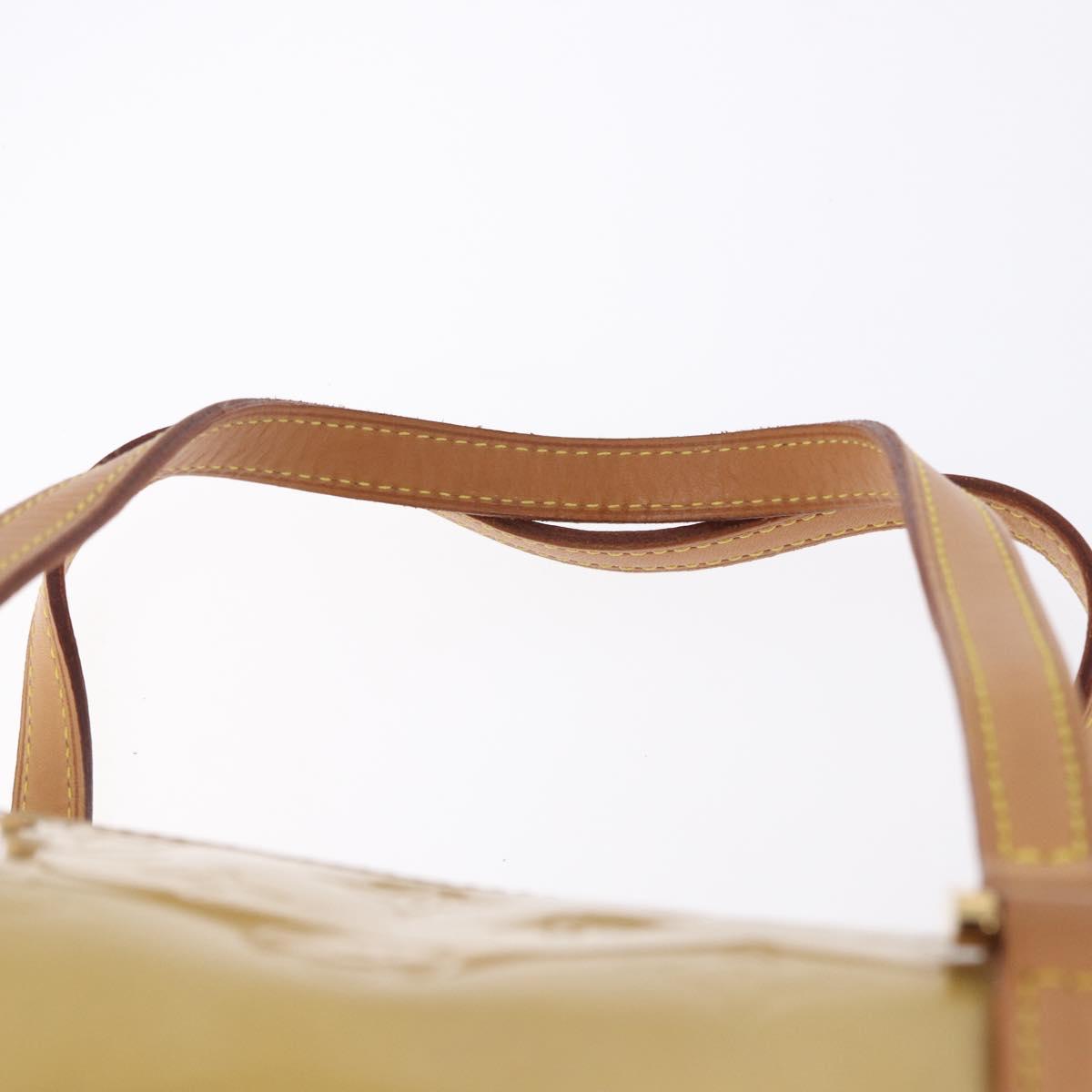 LOUIS VUITTON Monogram Vernis Bedford Hand Bag Beige M91006 LV Auth am12001V