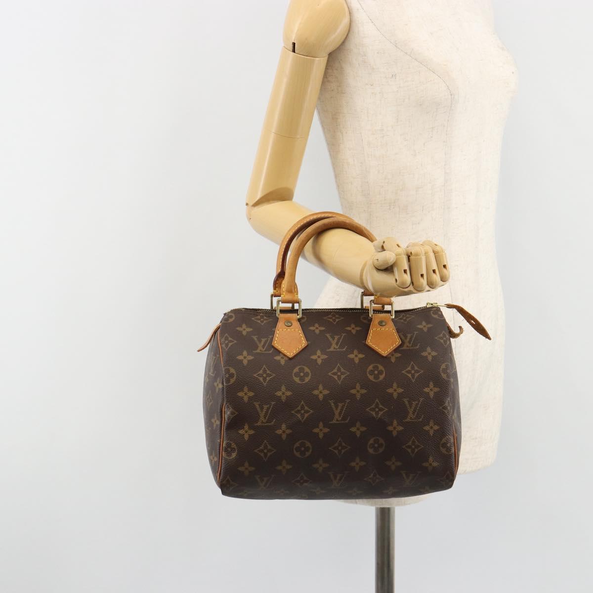 LOUIS VUITTON Monogram Speedy 25 Hand Bag M41528 LV Auth am12008A