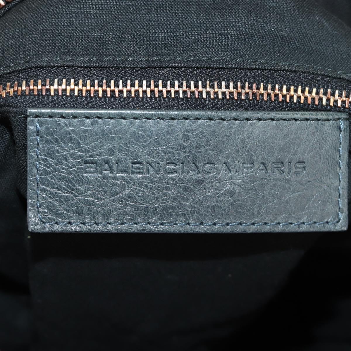 BALENCIAGA Giant Vero Hand Bag Leather 2way Gray 263244 Auth am12009SAM