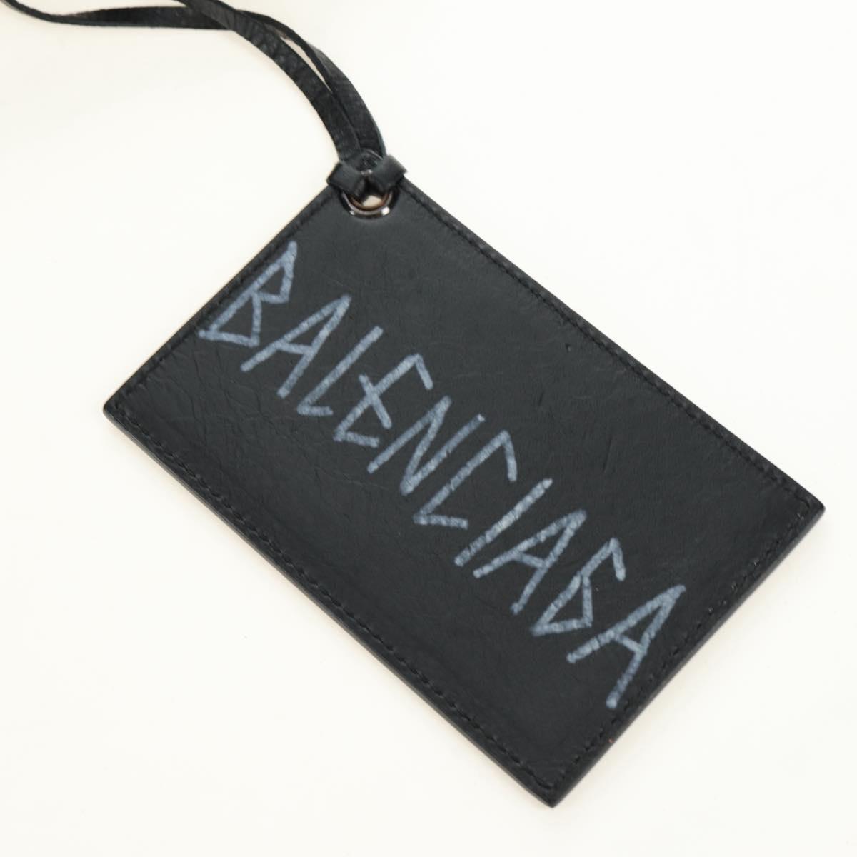 BALENCIAGA Graffiti The City Hand Bag Leather 2way Black 115748 Auth am12010SAM