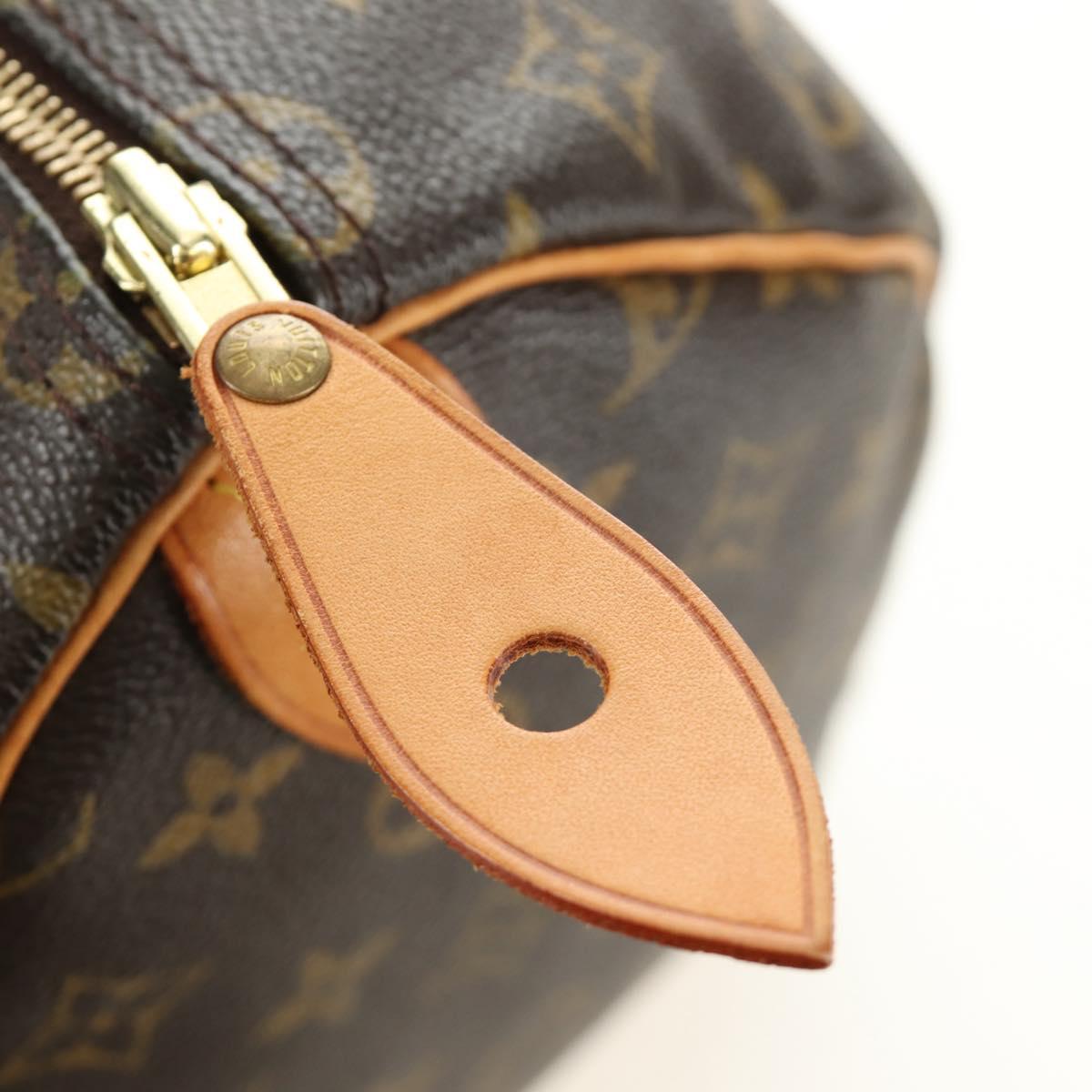 LOUIS VUITTON Monogram Speedy 35 Hand Bag M41524 LV Auth am12014V