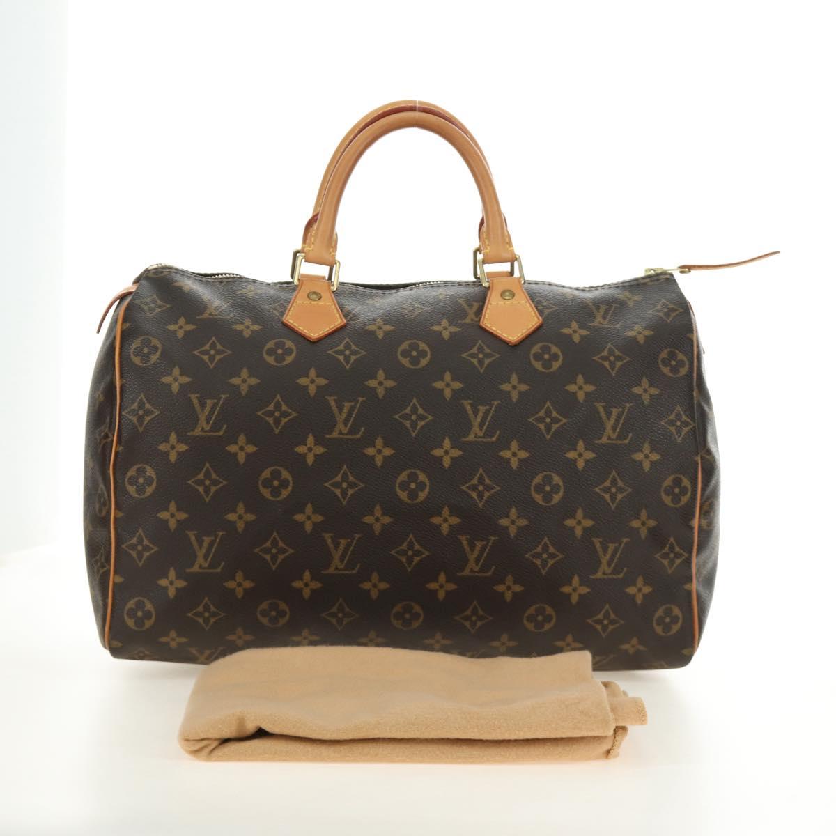 LOUIS VUITTON Monogram Speedy 35 Hand Bag M41524 LV Auth am12014V